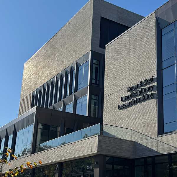 Exterior view of the new Roger E. Susi Interdisciplinary Research Building on campus.